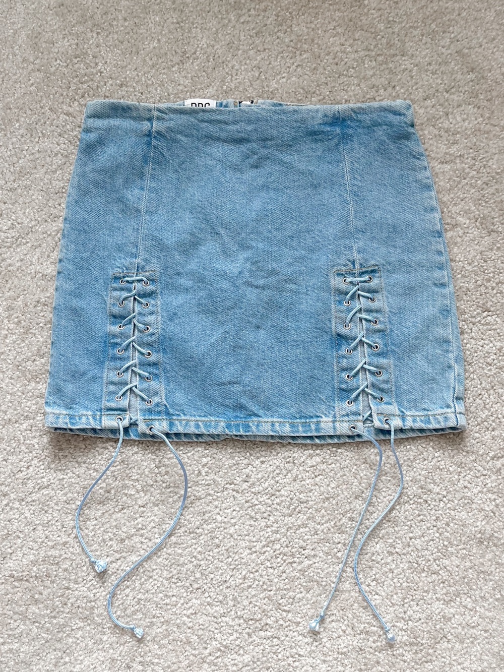 BDG Urban Outfitters | “Rebecca” Lace-Up | Denim Mini Skirt